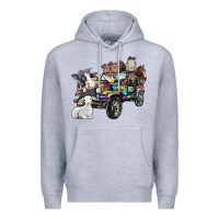 Heather Grey farm life Premium Hoodie - SublimationCraftShop