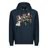 Navy farm life Premium Hoodie - SublimationCraftShop