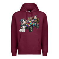 Burgundy farm life Premium Hoodie - SublimationCraftShop