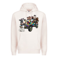 Pale Pink farm life Premium Hoodie - SublimationCraftShop