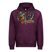 Mauve Wine love autism Urban Hoodie - SublimationCraftShop