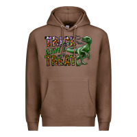 Chestnut Trick RAWR Treat Premium Hoodie - CowhideDigitalArt