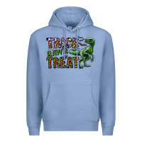 Colony Blue Trick RAWR Treat Premium Hoodie - CowhideDigitalArt