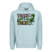 Blue Mist Trick RAWR Treat Premium Hoodie - CowhideDigitalArt