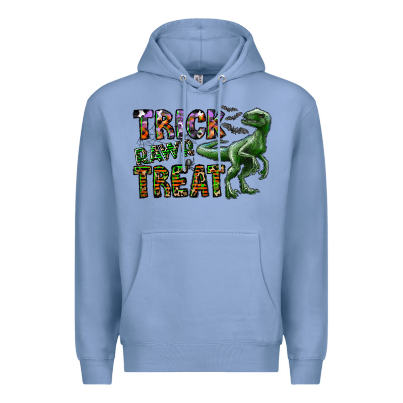 Trick Rawr Treat Premium Hoodie by CowhideDigitalArt | Teevron