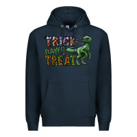 Navy Trick RAWR Treat Premium Hoodie - CowhideDigitalArt