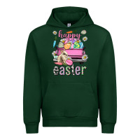 Forest Green Bunny Happy Easter truck Easter Day Urban Hoodie - Neo Western