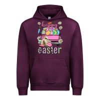 Mauve Wine Bunny Happy Easter truck Easter Day Urban Hoodie - Neo Western