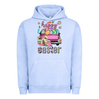 Pigment Grape Ice Bunny Happy Easter truck Easter Day Urban Hoodie - Neo Western