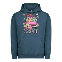 Pigment Midnight Navy Bunny Happy Easter truck Easter Day Urban Hoodie - Neo Western