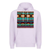 Lilac aztec turquoise gemstone seamless pattern Premium Hoodie - HRA Design Shop