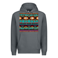 Rock aztec turquoise gemstone seamless pattern Premium Hoodie - HRA Design Shop