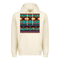Tofu aztec turquoise gemstone seamless pattern Premium Hoodie - HRA Design Shop