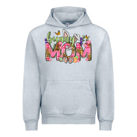 Heather Grey Bunny Mom Easter Day Urban Hoodie - Neo Western
