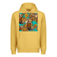 Antique Gold western boots and hat seamless pattern Premium Hoodie - HRA Design Shop