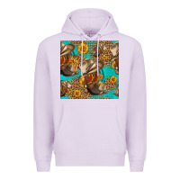 Lilac western boots and hat seamless pattern Premium Hoodie - HRA Design Shop