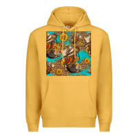Mustard western boots and hat seamless pattern Premium Hoodie - HRA Design Shop