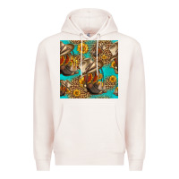 Pale Pink western boots and hat seamless pattern Premium Hoodie - HRA Design Shop