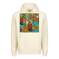 Sandshell western boots and hat seamless pattern Premium Hoodie - HRA Design Shop