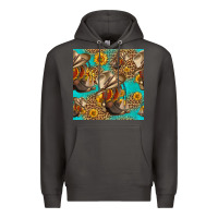 Smoke western boots and hat seamless pattern Premium Hoodie - HRA Design Shop