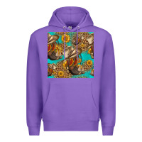 Purple western boots and hat seamless pattern Premium Hoodie - HRA Design Shop