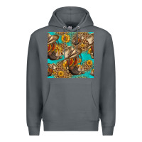 Rock western boots and hat seamless pattern Premium Hoodie - HRA Design Shop