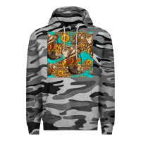 Slate Camo western boots and hat seamless pattern Premium Hoodie - HRA Design Shop