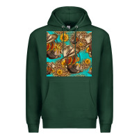 Sports Green western boots and hat seamless pattern Premium Hoodie - HRA Design Shop