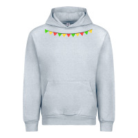 Heather Grey mexican flags Urban Hoodie - FaDigitalArtStudio