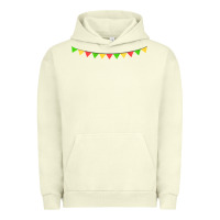 Pigment Pistachio mexican flags Urban Hoodie - FaDigitalArtStudio