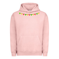Pigment Salmon mexican flags Urban Hoodie - FaDigitalArtStudio