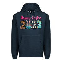 Navy Happy Easter 2023 Easter Day Premium Hoodie - Neo Western