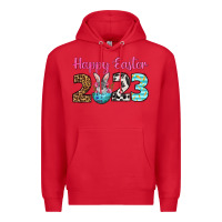 Red Happy Easter 2023 Easter Day Premium Hoodie - Neo Western