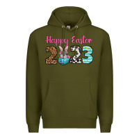 Army Green Happy Easter 2023 Easter Day Premium Hoodie - Neo Western