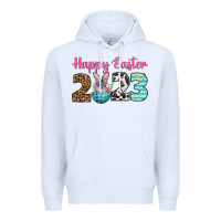 White Happy Easter 2023 Easter Day Premium Hoodie - Neo Western