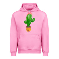 Fuchsia Pink mexican cactus Urban Hoodie - FaDigitalArtStudio