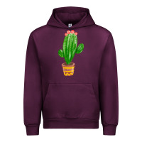 Mauve Wine mexican cactus Urban Hoodie - FaDigitalArtStudio