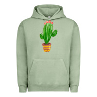 Pigment Oil Green mexican cactus Urban Hoodie - FaDigitalArtStudio