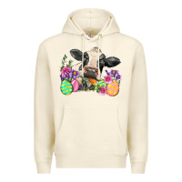 Sandshell Happy Easter Cow Easter Day Premium Hoodie - Neo Western