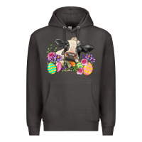 Smoke Happy Easter Cow Easter Day Premium Hoodie - Neo Western