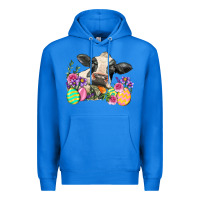 Happy Easter Cow Easter Day Premium Hoodie | Teevron