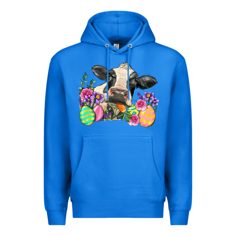 Happy Easter Cow Easter Day Premium Hoodie by Neo Western | Teevron