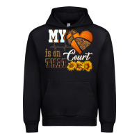 Black my heart is on that court Urban Hoodie - HRA Design Shop