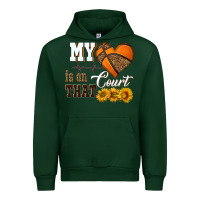 Forest Green my heart is on that court Urban Hoodie - HRA Design Shop