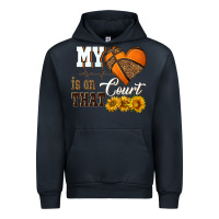 Navy my heart is on that court Urban Hoodie - HRA Design Shop
