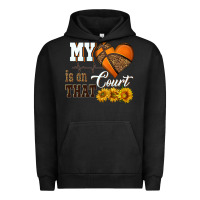 Pigment Black my heart is on that court Urban Hoodie - HRA Design Shop