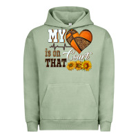 Pigment Oil Green my heart is on that court Urban Hoodie - HRA Design Shop
