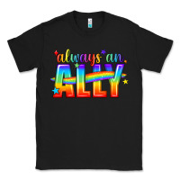 Black Always An Ally Pride LGBTQ Classic Tee - BundleAndBundleShop