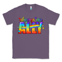 Lavender Always An Ally Pride LGBTQ Classic Tee - BundleAndBundleShop