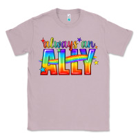 Lilac Always An Ally Pride LGBTQ Classic Tee - BundleAndBundleShop
